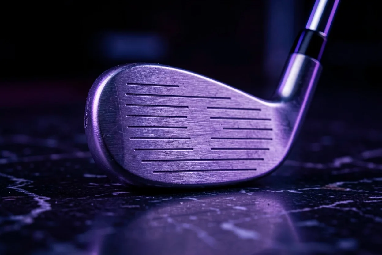 Główka kija golfowego w studio fittingowym Riandil