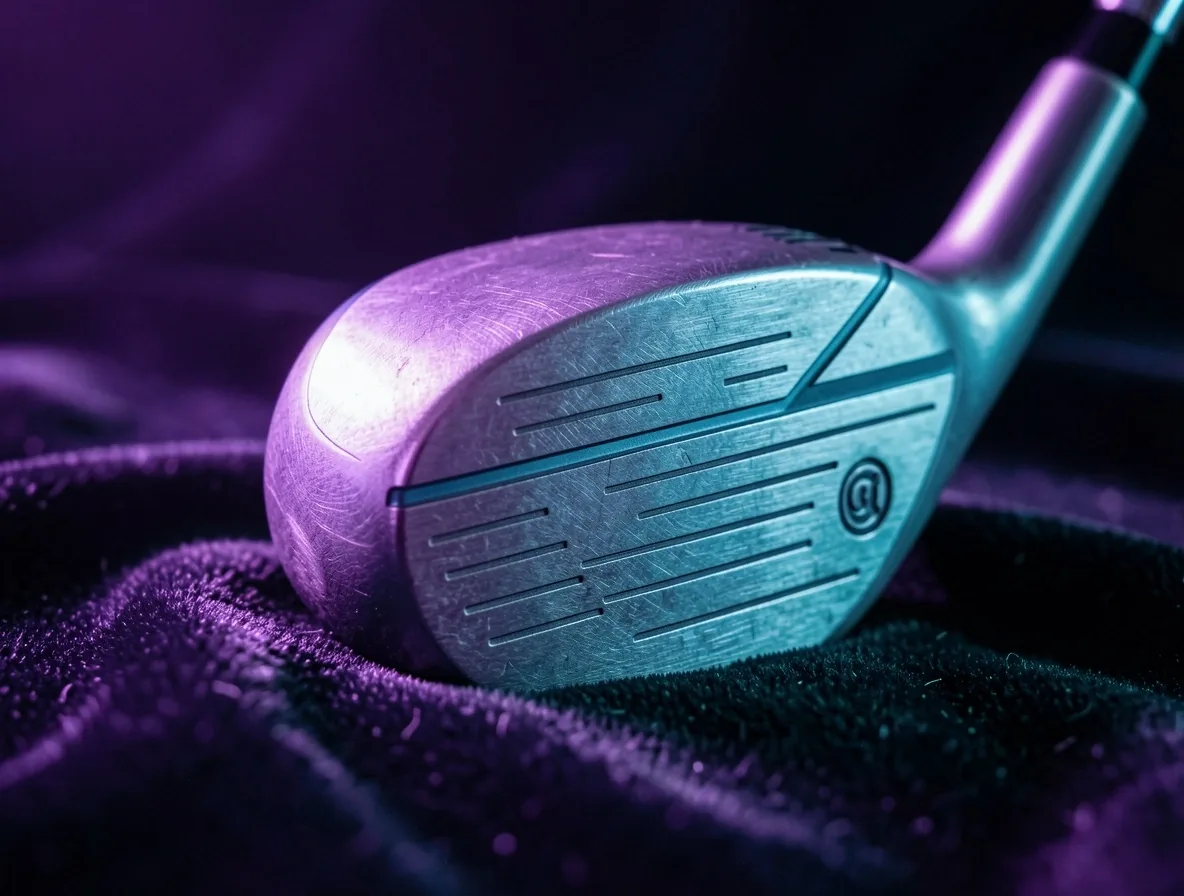 Kawałek żeliwa — detal kija golfowego w studiu Riandil