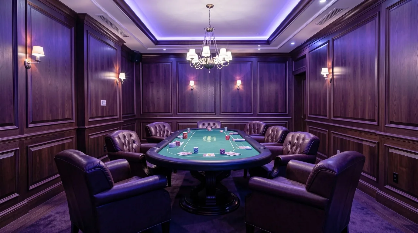 Stół pokerowy w lounge Riandil