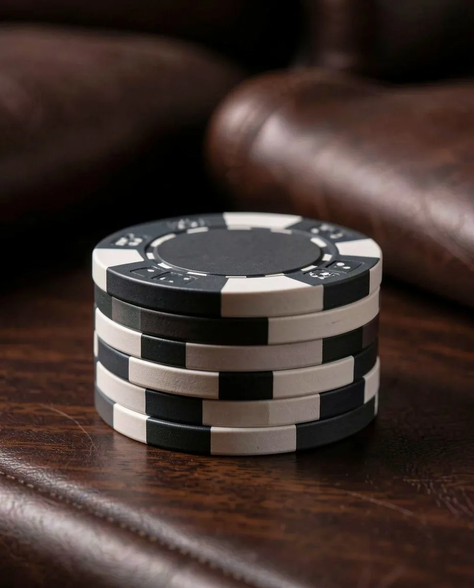 Stosy żetonów pokerowych
