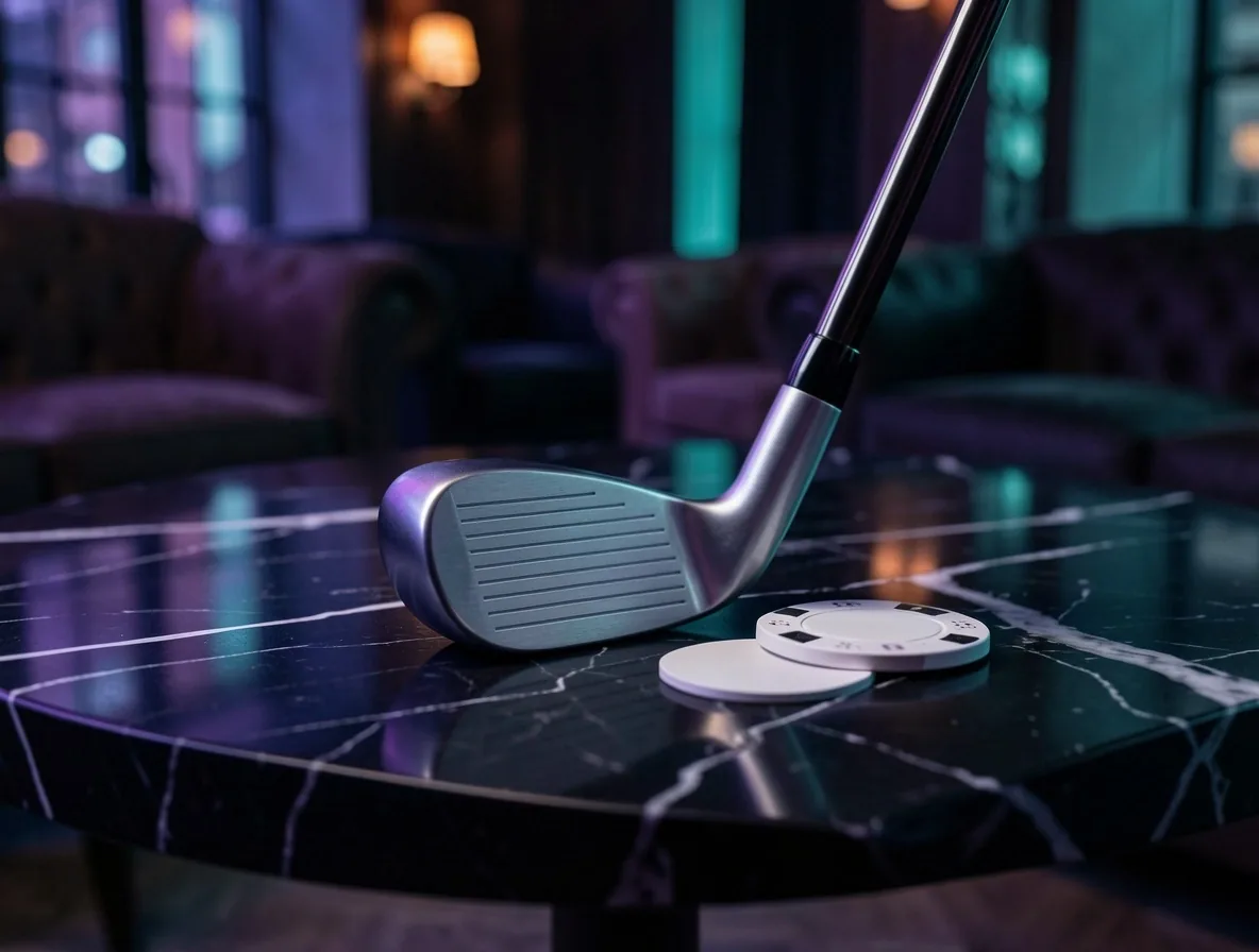 Studio fittingu golfowego Riandil w nocy
